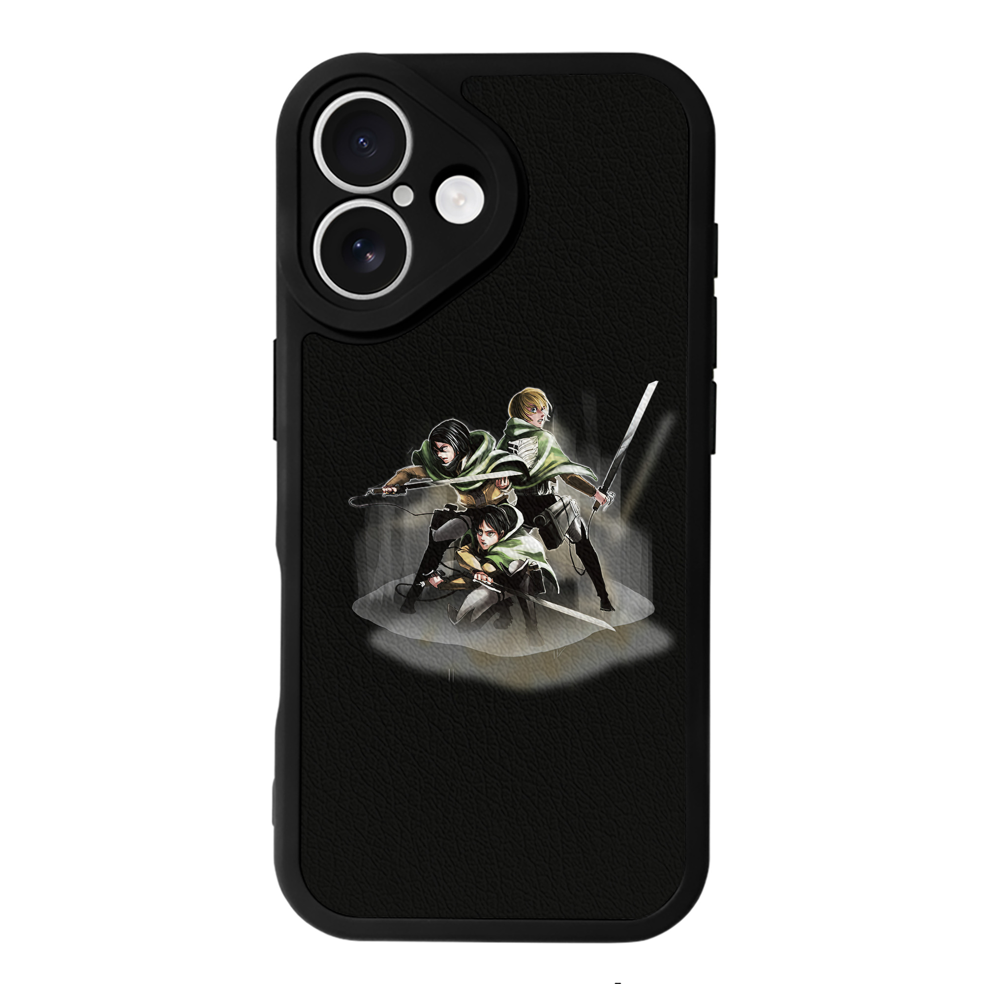 （画像用） 進撃の巨人 Attack on Titan 【iPhone 16シリーズ対応】シリコンスマホケース（レザー調） 材質：シリコン